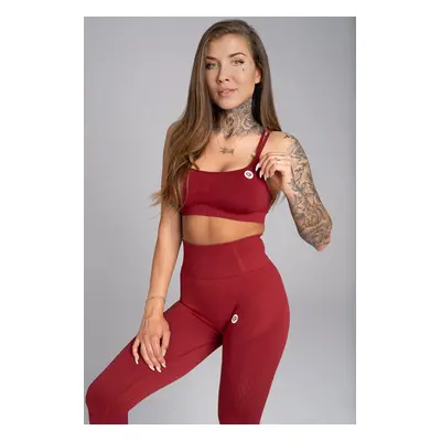 Sportovní podprsenka Seamless Bordo - Gym Glamour bordó