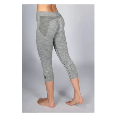 Dámské sportovní legíny 3/4 donna active-fit melange Barva: Grigio melange