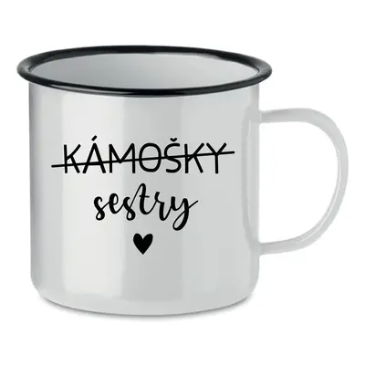 KÁMOŠKY SESTRY - bílý plecháček