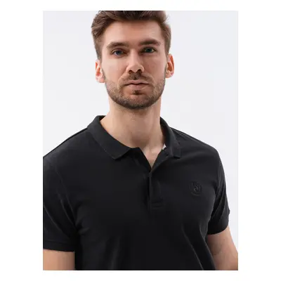 Ombre Polo trička S1374 Black