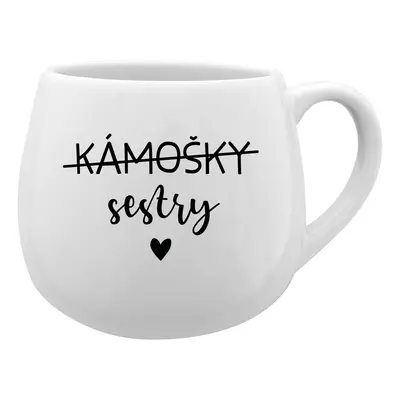 KÁMOŠKY SESTRY - bílý keramický hrníček