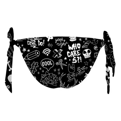 Aloha From Deer Doodle Bikini Bows Bottom WBBB AFD113 Black