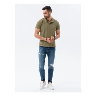 Ombre Polo trička S1374 Olive