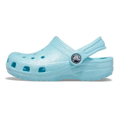 Junior dětské žabky Classic Glitter Clog Jr 205441 4O9 Tyrkysová - Crocs tyrkys