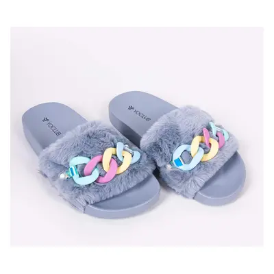 Yoclub Dámské sandály Slide OKL-0067K-2800 Grey