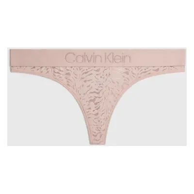 Dámská tanga 000QF7287E 7NS béžové - Calvin Klein