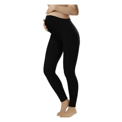 Těhotenské legíny Leggins long black - ITALIAN FASHION černá