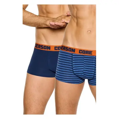 2 pack boxerky Naff Core modré s proužky