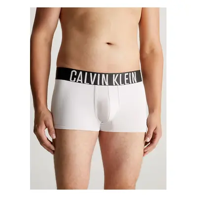 Pánské boxerky LOW RISE TRUNK 2PK 000NB2599A GXH bílo-zelené - Calvin Klein