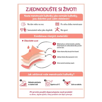 Noční i denní menstruační kalhotky DIM MENSTRUAL NIGHT SLIP - DIM - černá