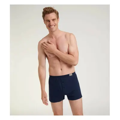 Pánské trenýrky GO Natural Boxer Short - Sloggi tm.modrá (6013)