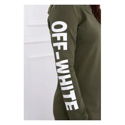 Off White khaki šaty UNI