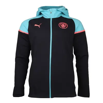 Pánská mikina Manchester City Casuals Hooded JKT M 772904 03 tm.modrá/sv.modrá - Puma