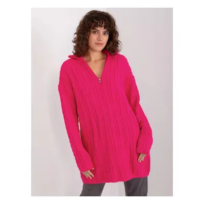 Jumper BA SW 0282.13P fluo růžová