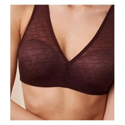 Dámská podprsenka Triumph Signature Sheer P EX - Decadent Chocolate - čokoládová 7572 - TRIUMPH 