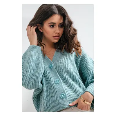 Fobya Cardigan F1158 Modrá