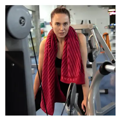 Zwoltex Gym Bench Towel Energy AB Červená/růžová