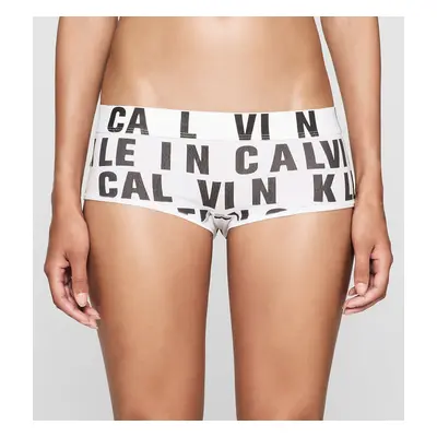 Šortky Boyshort QF1663E - Calvin Klein bílá/potisk