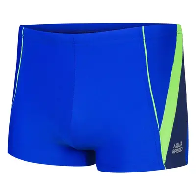 AQUA SPEED Plavecké šortky Diego Blue/Green/Navy Blue Pattern 26