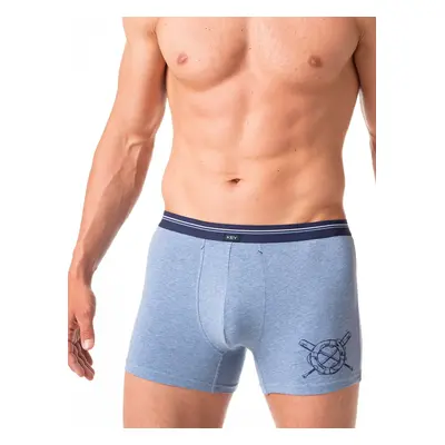 Pánské boxerky Key MXH 629 A24 M-2XL modrá