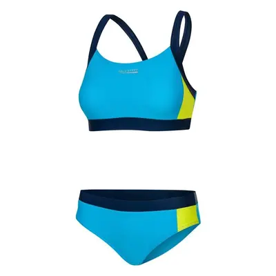 AQUA SPEED Plavky Naomi Blue/Navy Blue/Yellow Pattern 284