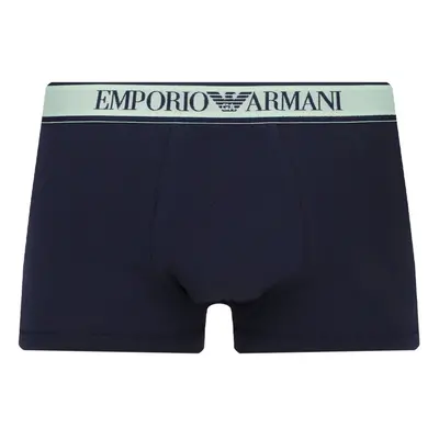 Pánské boxerky 3Pack 112130 4R717 tm. modré se zelenou - Emporio Armani