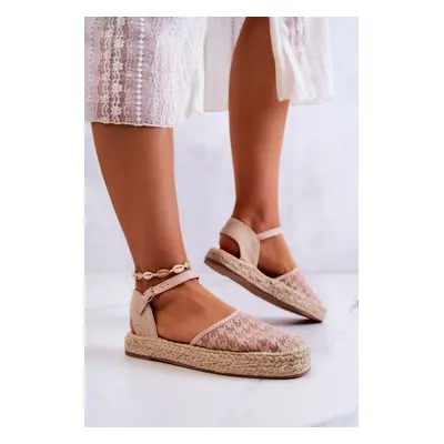 Dámské espadrilky se sponou Nude Charlene