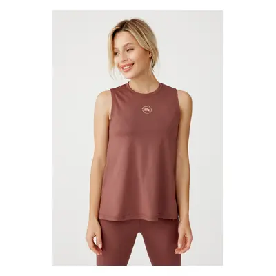 Drsný sportovní top Radical Classic Top Brown