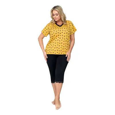 Pyžamo Queen 3/4 Plus Size - Donna