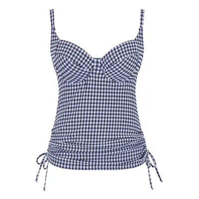 Vrchní díl plavek Tankini navy gingham SW1741 - Panache