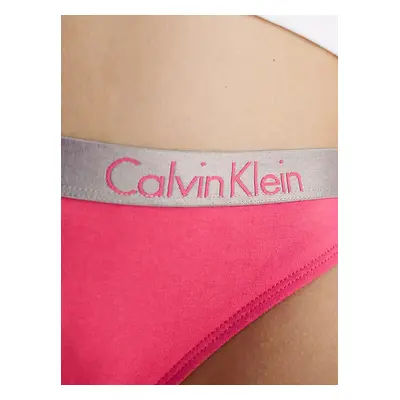 Dámské kalhotky BIKINI 000QD3540E XAV malinové - Calvin Klein