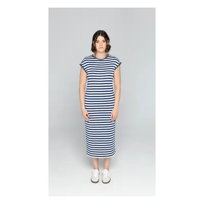 Benedict Harper Dress Ida Stripes Námořnická modrá/bílá