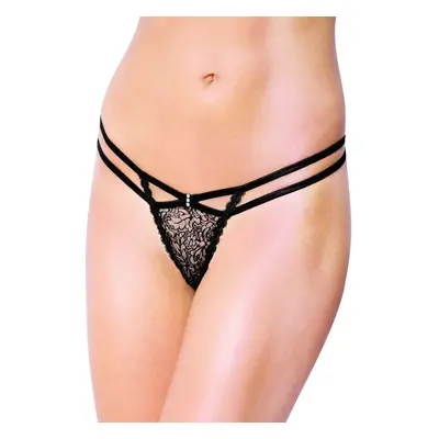 Dámská tanga 2450 black - SOFTLINE COLLECTION černá