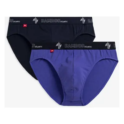 Pánské sportovní slipy ATLANTIC 2Pack - tmavě modré/fialové