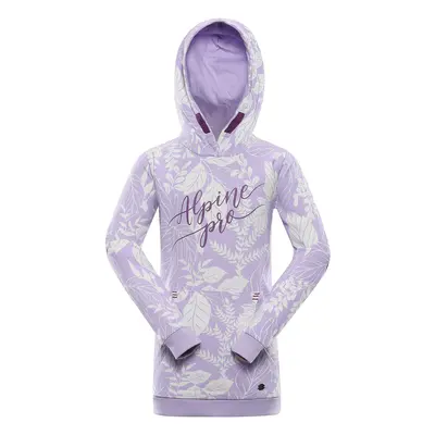 Dětská bavlněná mikina ALPINE PRO MOREDO pastel lilac varianta pb