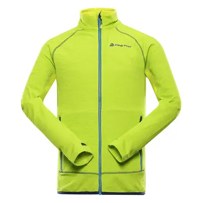 Pánská rychleschnoucí mikina ALPINE PRO ONNEC lime green