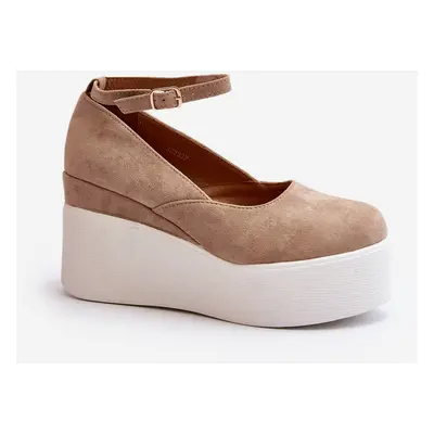 Dámské béžové espadrilky Malla Wedge