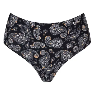 Dámská tanga Paisley maxi - JULIMEX černá