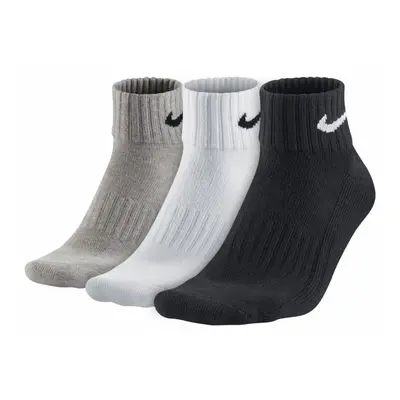 Nike 3 balení bavlněných čtvrtečních ponožek SX4926-901