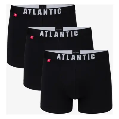 Pánské boxerky ATLANTIC 3Pack - černé