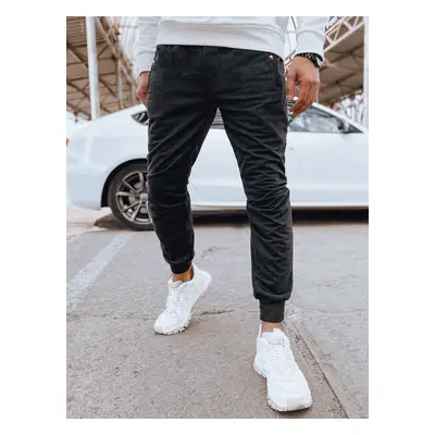 Pánské grafitové joggers tepláky Dstreet UX4122 M/L