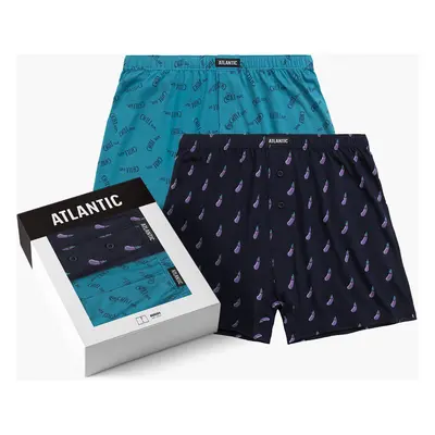 Pánské volné boxerky ATLANTIC 2Pack - vícebarevné