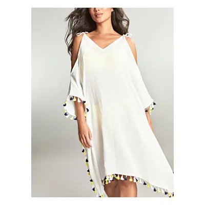 Swimwear Capri Short Kaftan white SW1778 1