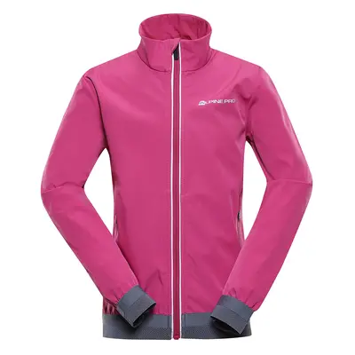 Dětská softshellová bunda ALPINE PRO TYCHO fuchsia red 152-158