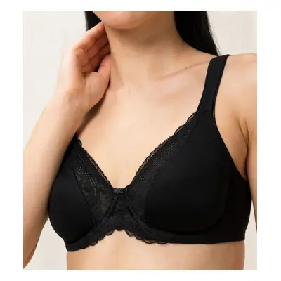 Dámská podprsenka Modern Lace+Cotton W - BLACK - ČERNÁ 0004 - TRIUMPH BLACK