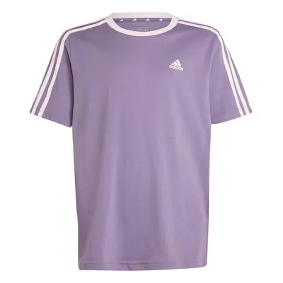 Adidas Essentials 3-Stripes Cotton Loose Fit Boyfriend Tee Jr IL3276 Tričko s pruhy