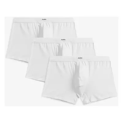 Pánské boxerky ATLANTIC 3Pack - bílé