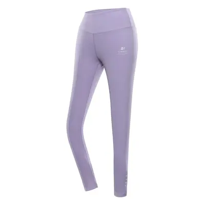 Dámské rychleschnoucí legíny ALPINE PRO LENCA pastel lilac