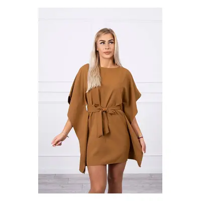 Šaty batwings Oversize camel UNI