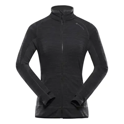 Dámská rychleschnoucí mikina s cool-dry ALPINE PRO ONNECA black S-L